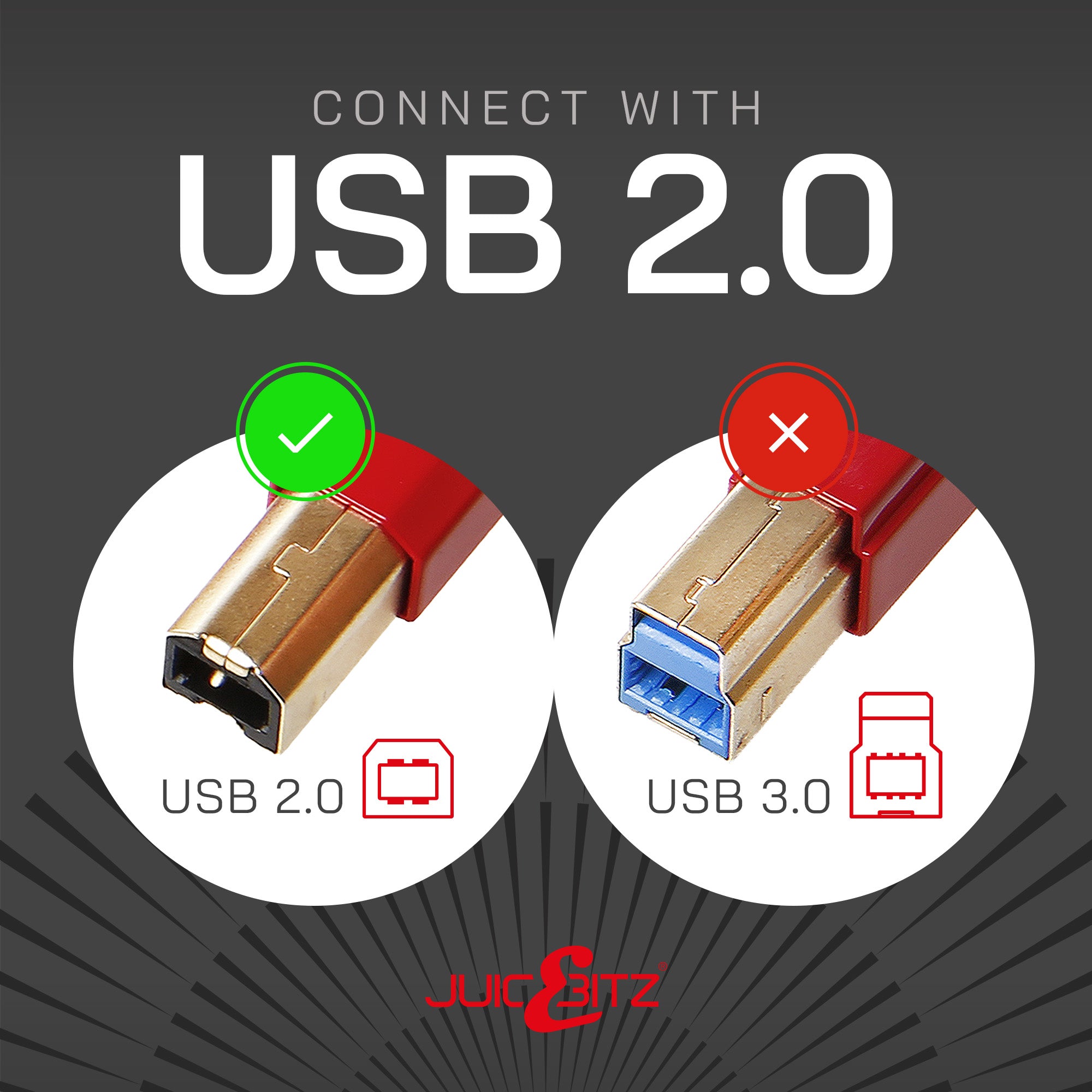 Premium USB 2.0 Male to Type-B Shielded (Printer Scanner) Cable